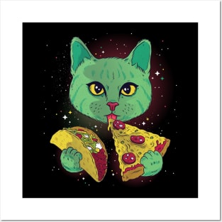 Taco Pizza Cat Posters and Art